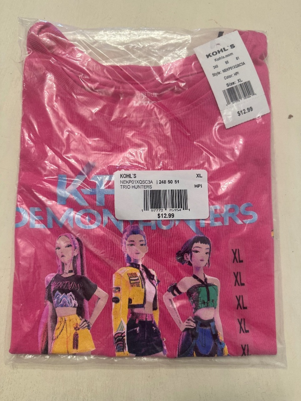 KPop Demon Hunters Tee Kids XL 12/14